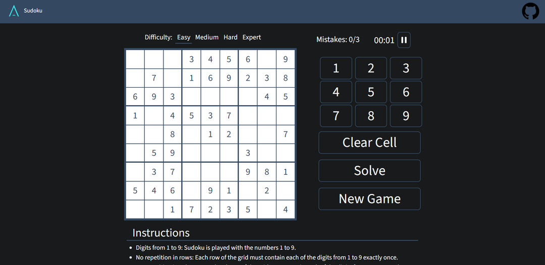 Sudoku Game